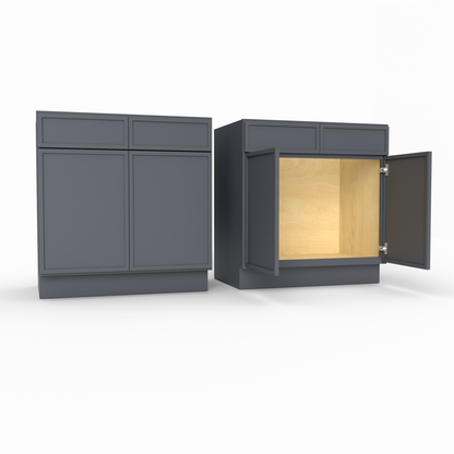 Slim Frame Shaker Vanity Sink Base Cabinet 34.5" H x 21" D