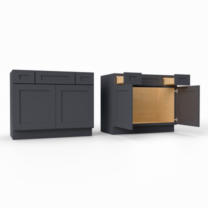 VSD42 shaker vanity base cabinet black