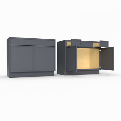 Slim Frame Shaker Vanity Sink with Drawers 34.5" H x 21" D