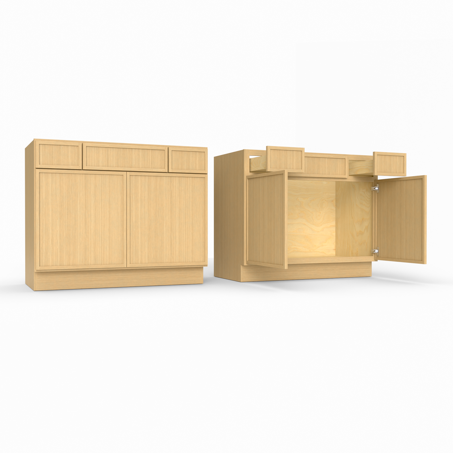 Slim Frame Shaker Vanity Sink with Drawers 34.5" H x 21" D