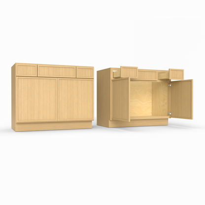 Slim Frame Shaker Vanity Sink with Drawers 34.5" H x 21" D