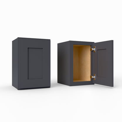 W1218 Shaker Wall Cabinet midnight black