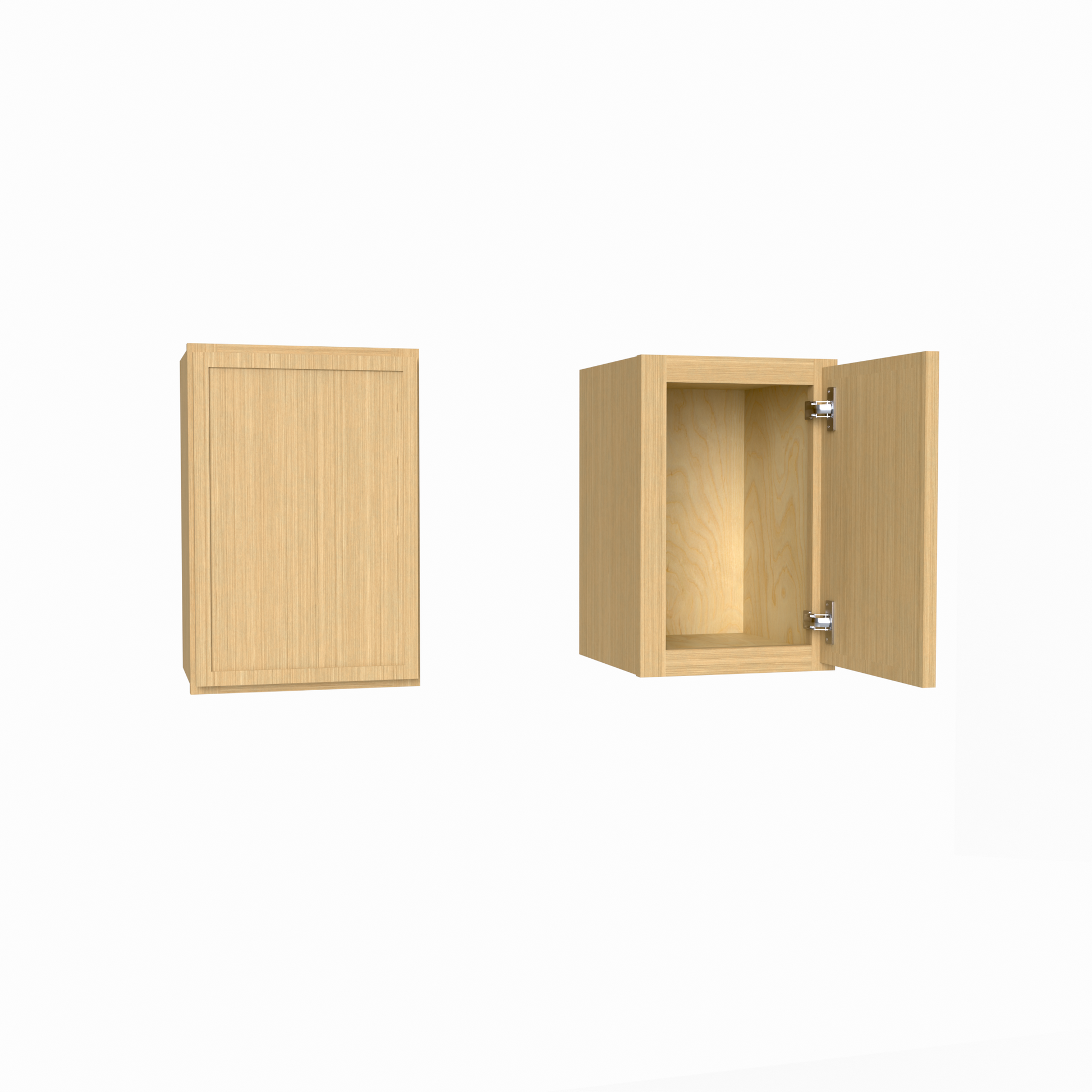 W1218 slim frame shaker wall cabinet rift white oak

