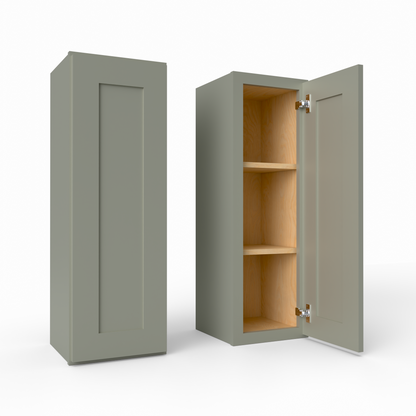 W1236 Shaker Wall Cabinet Sage Green
