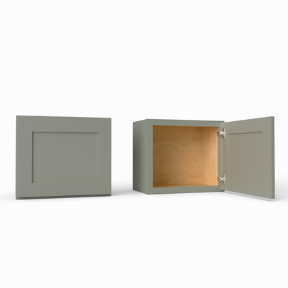 W2118 Shaker Wall Cabinet Sage Green