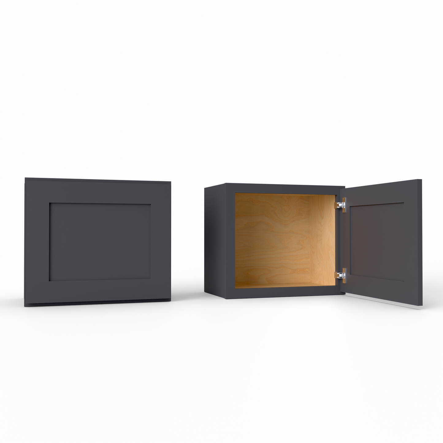 W2118 Shaker Wall Cabinet midnight black