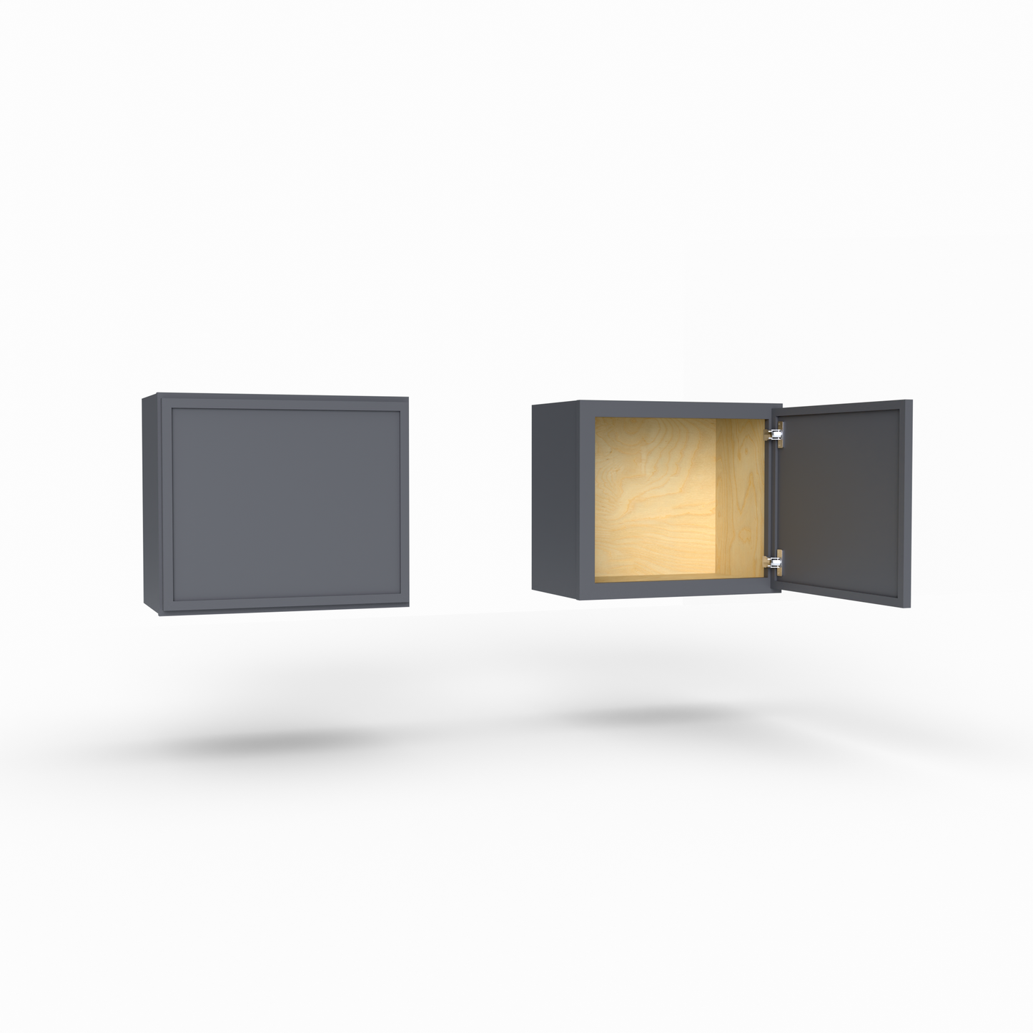 Slim Frame Shaker 18” H x 24” D Bridge / Over Fridge Wall Cabinet