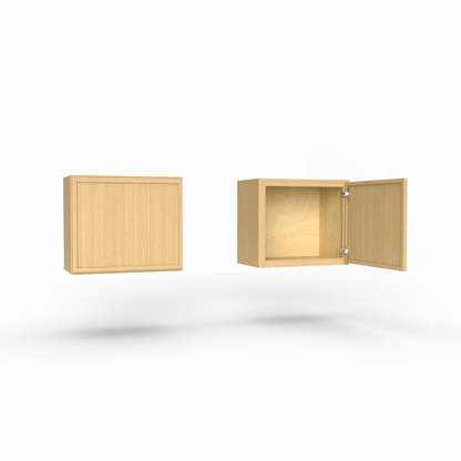 Slim Frame Shaker 18” H x 24” D Bridge / Over Fridge Wall Cabinet