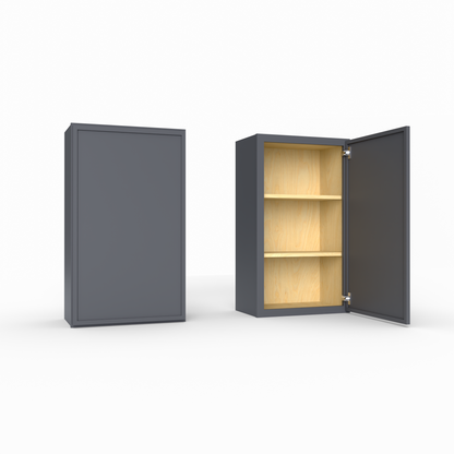 Slim Frame Shaker 30” H x 24” D Bridge / Over Fridge Wall Cabinet