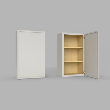 Slim Frame Shaker 30” H x 24” D Bridge / Over Fridge Wall Cabinet