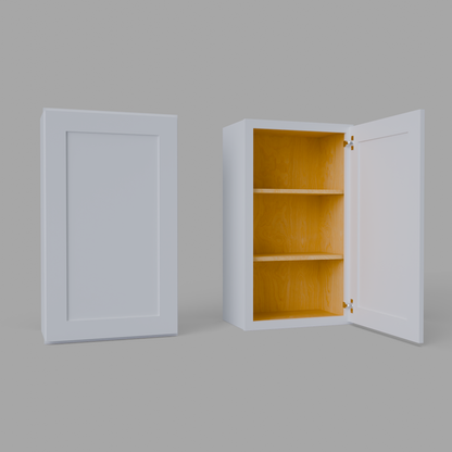 W2136 shaker wall cabinet white