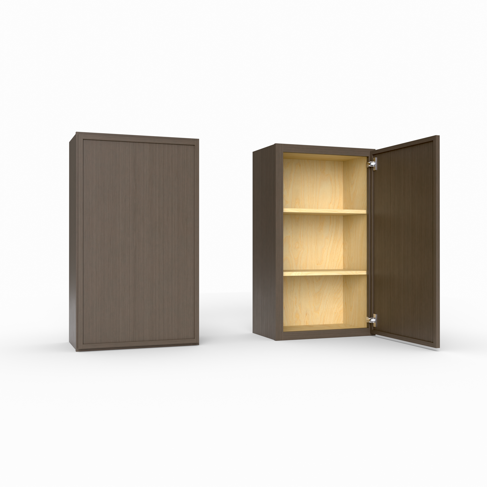 Slim Frame Shaker 36” H x 24” D Bridge / Over Fridge Wall Cabinet
