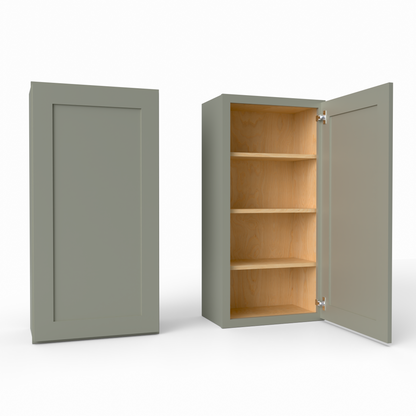 W2142 Shaker Wall Cabinet Sage Green