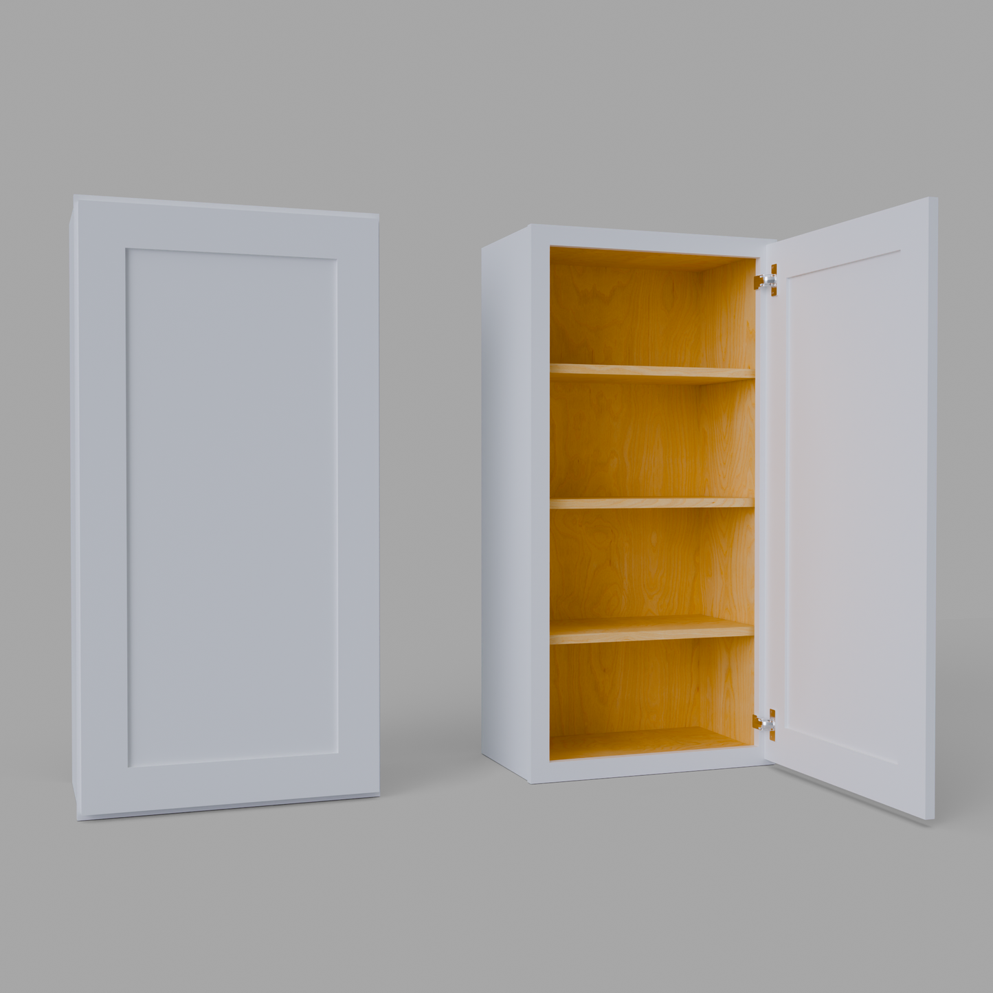 W2142 shaker wall cabinet white