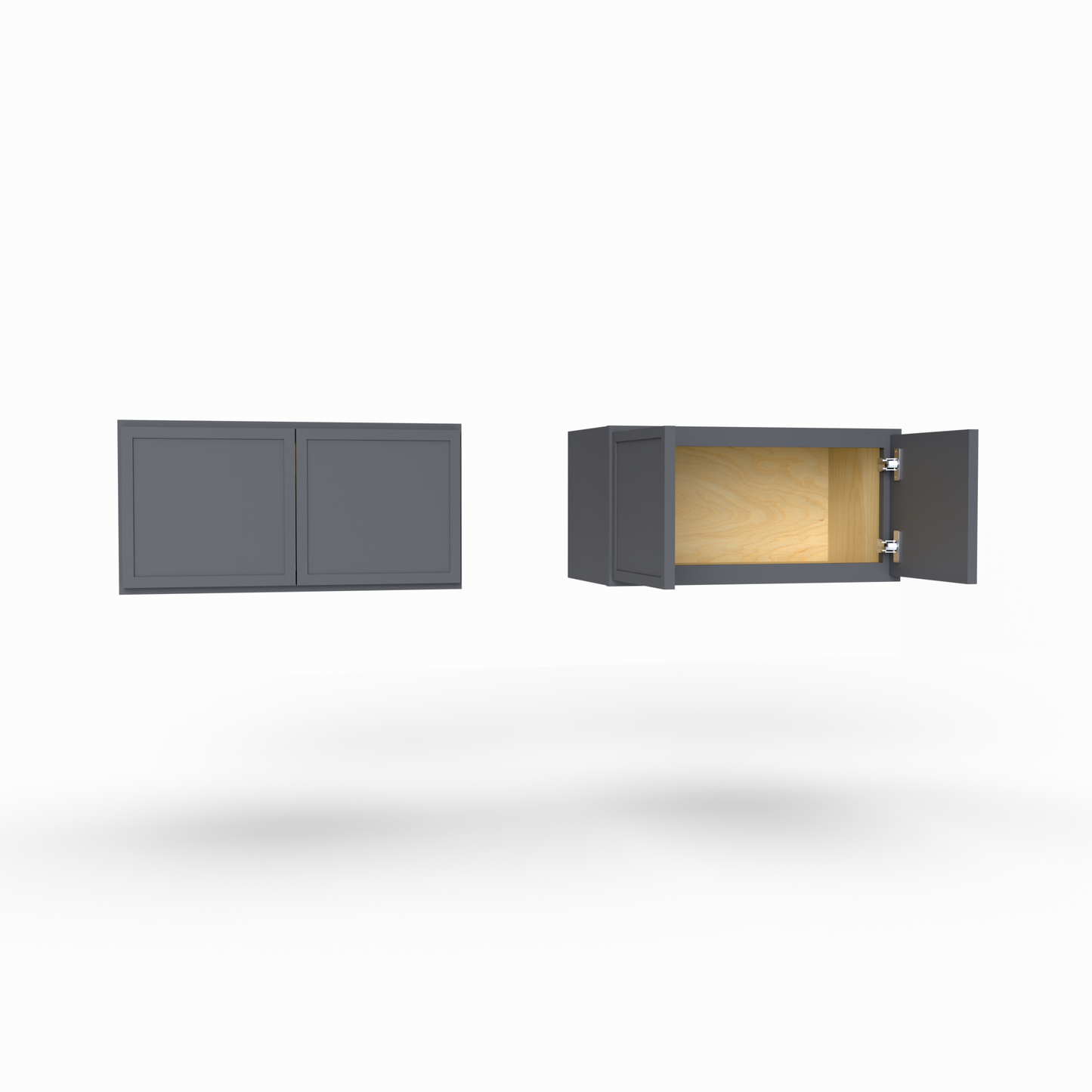 Slim Frame Shaker 12” H x 12” D Stackable / Over Microwave Wall Cabinet