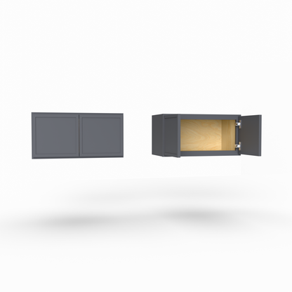 Slim Frame Shaker 12” H x 12” D Stackable / Over Microwave Wall Cabinet