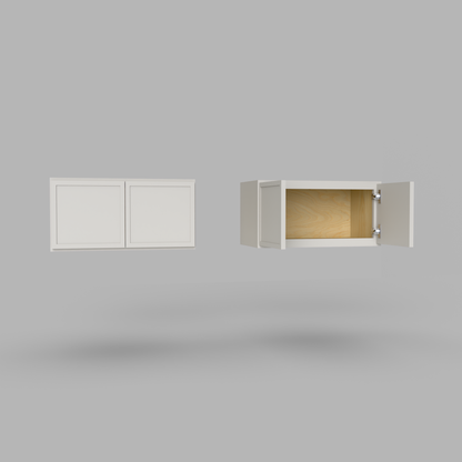 Slim Frame Shaker 12” H x 12” D Stackable / Over Microwave Wall Cabinet