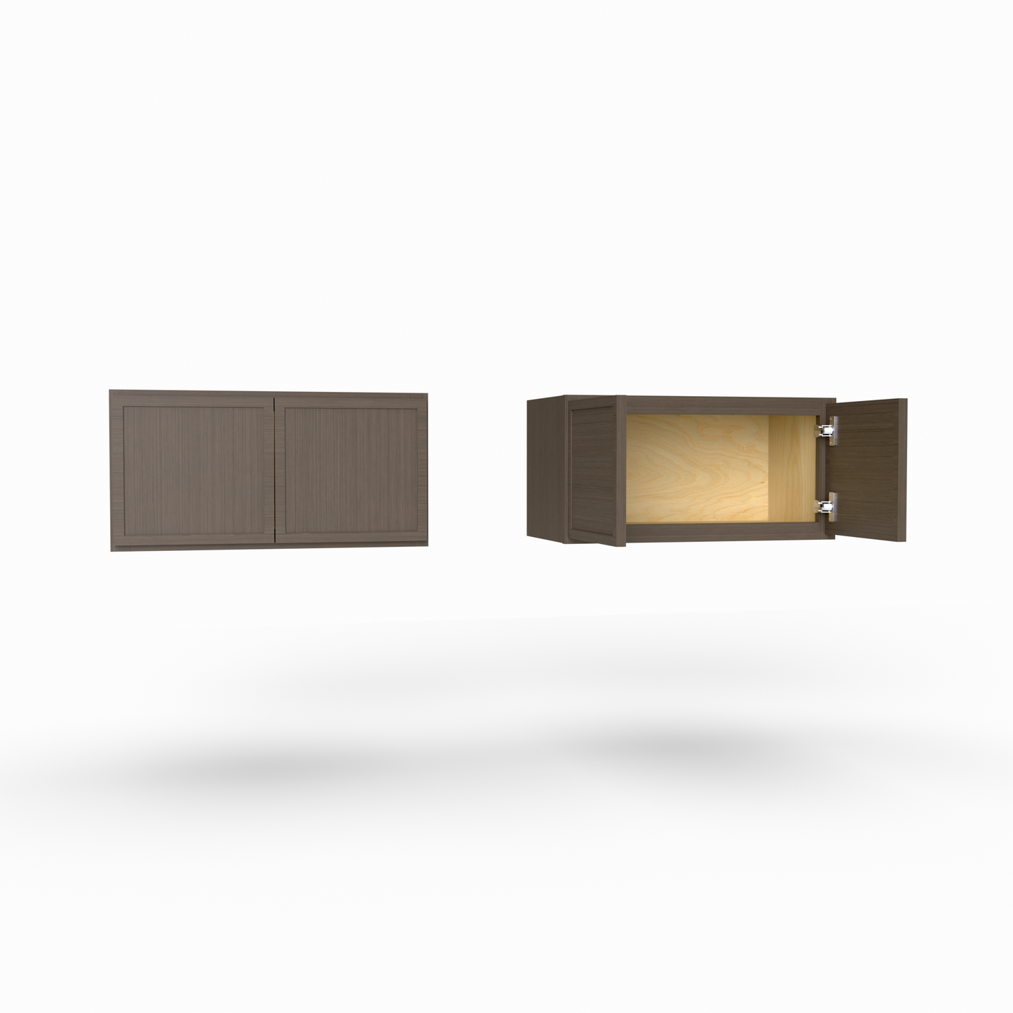 Slim Frame Shaker 12” H x 12” D Stackable / Over Microwave Wall Cabinet