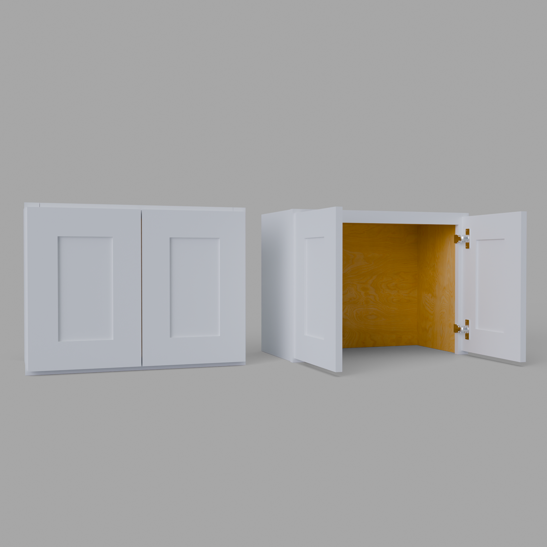 Shaker Appliance Garage Cabinet 19” H (Cut-To-Fit) x 24 W x 12 D