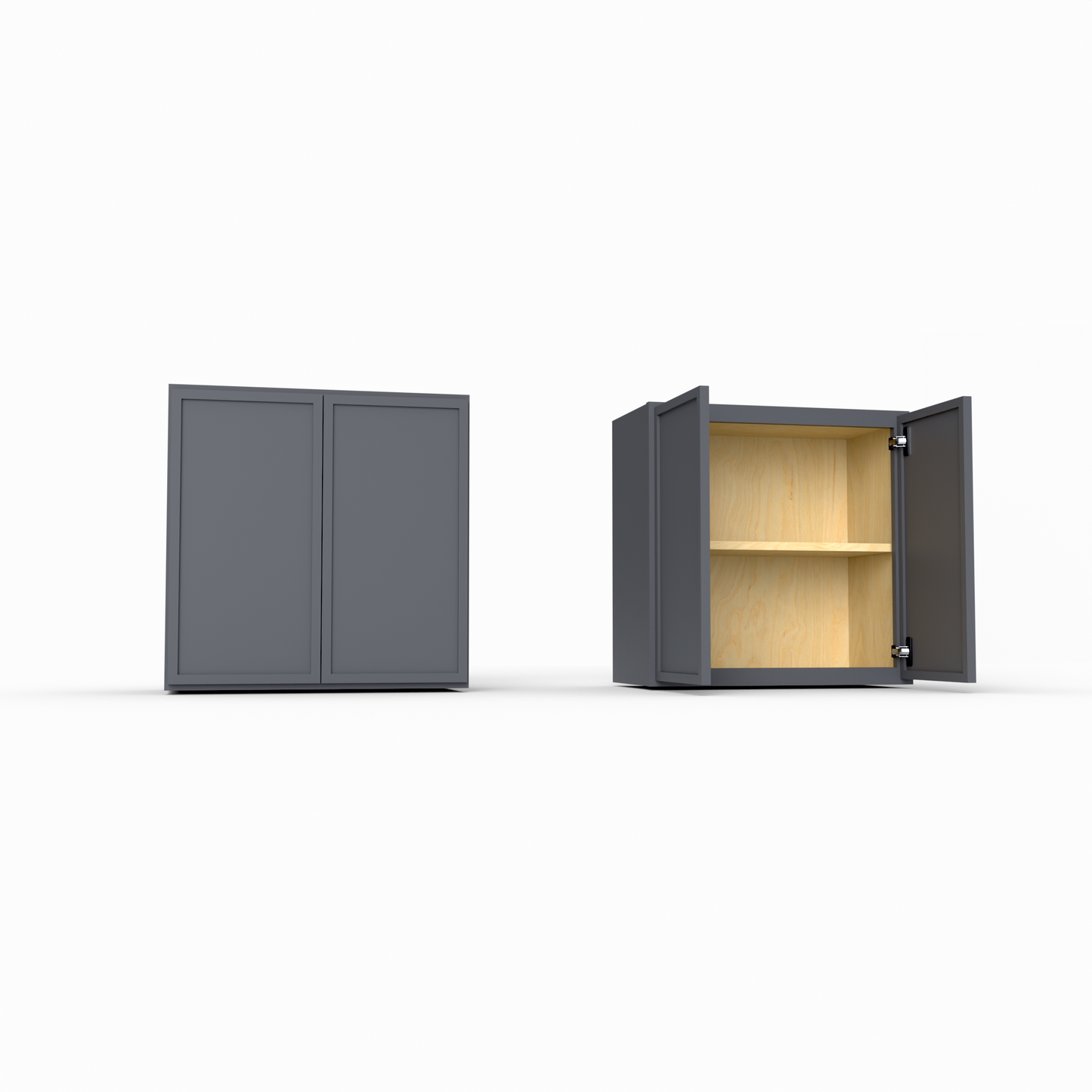 Slim Frame Shaker 24” H x 12” D Over Microwave Wall Cabinet