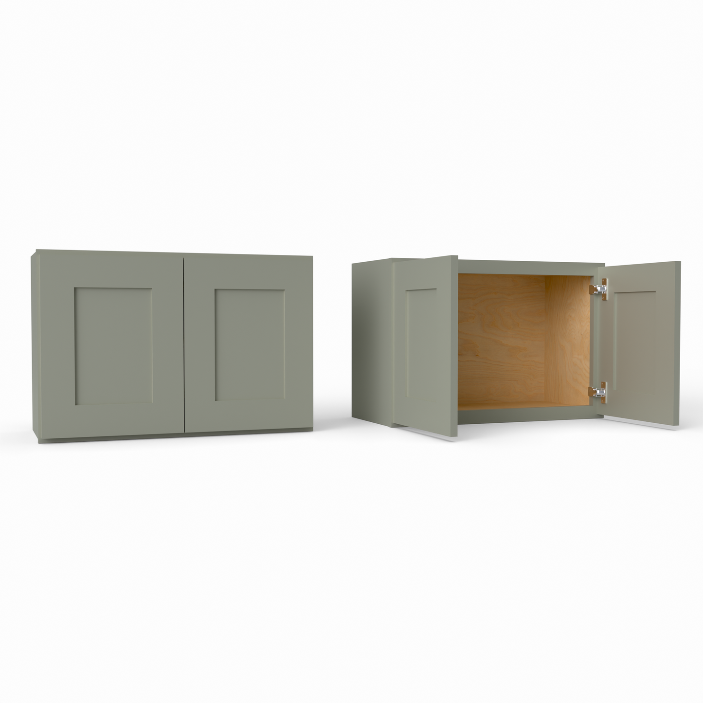 W2718 Shaker Wall Cabinet Sage Green