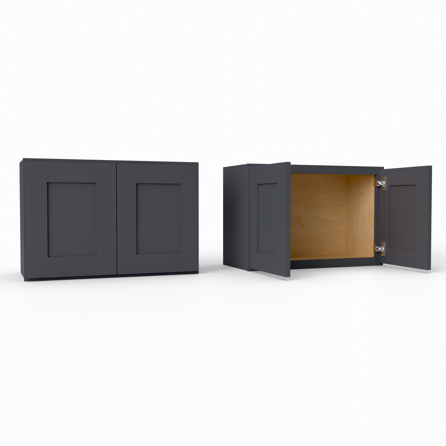 W2718 Shaker Wall Cabinet midnight black