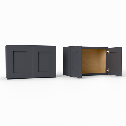 W2718 Shaker Wall Cabinet midnight black