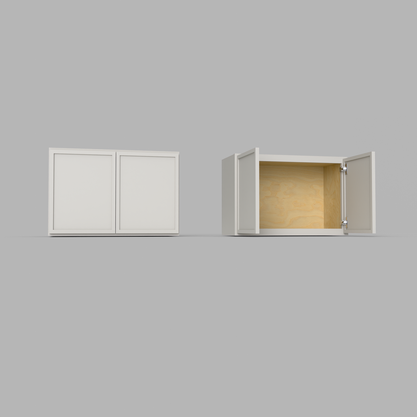 Slim Frame Shaker 18” H x 12” D Stackable / Over Microwave Wall Cabinet