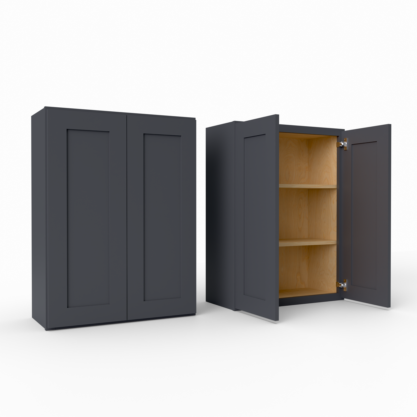 W2736 Shaker Wall Cabinet Midnight Black