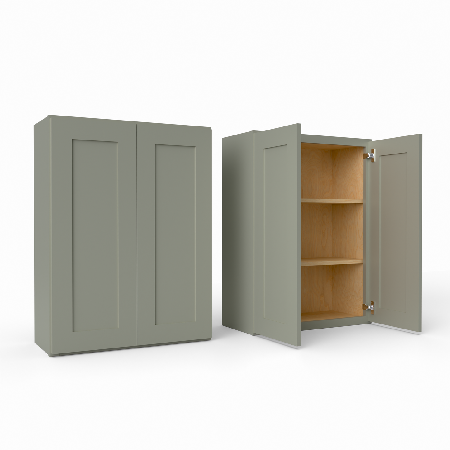 W2736 Shaker Wall Cabinet Sage Green