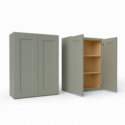 W2736 Shaker Wall Cabinet Sage Green