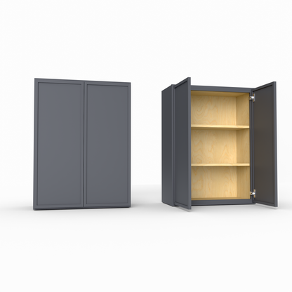 Slim Frame Shaker 30” H x 24” D Bridge / Over Fridge Wall Cabinet