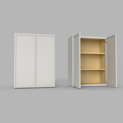 Slim Frame Shaker 30” H x 24” D Bridge / Over Fridge Wall Cabinet