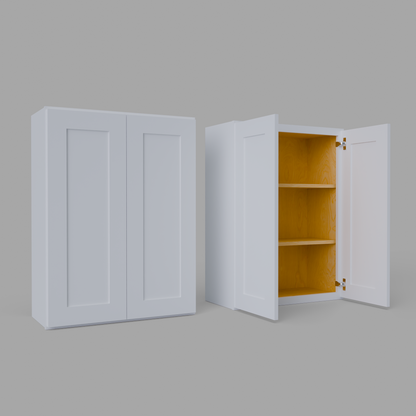 W2736 shaker wall cabinet white