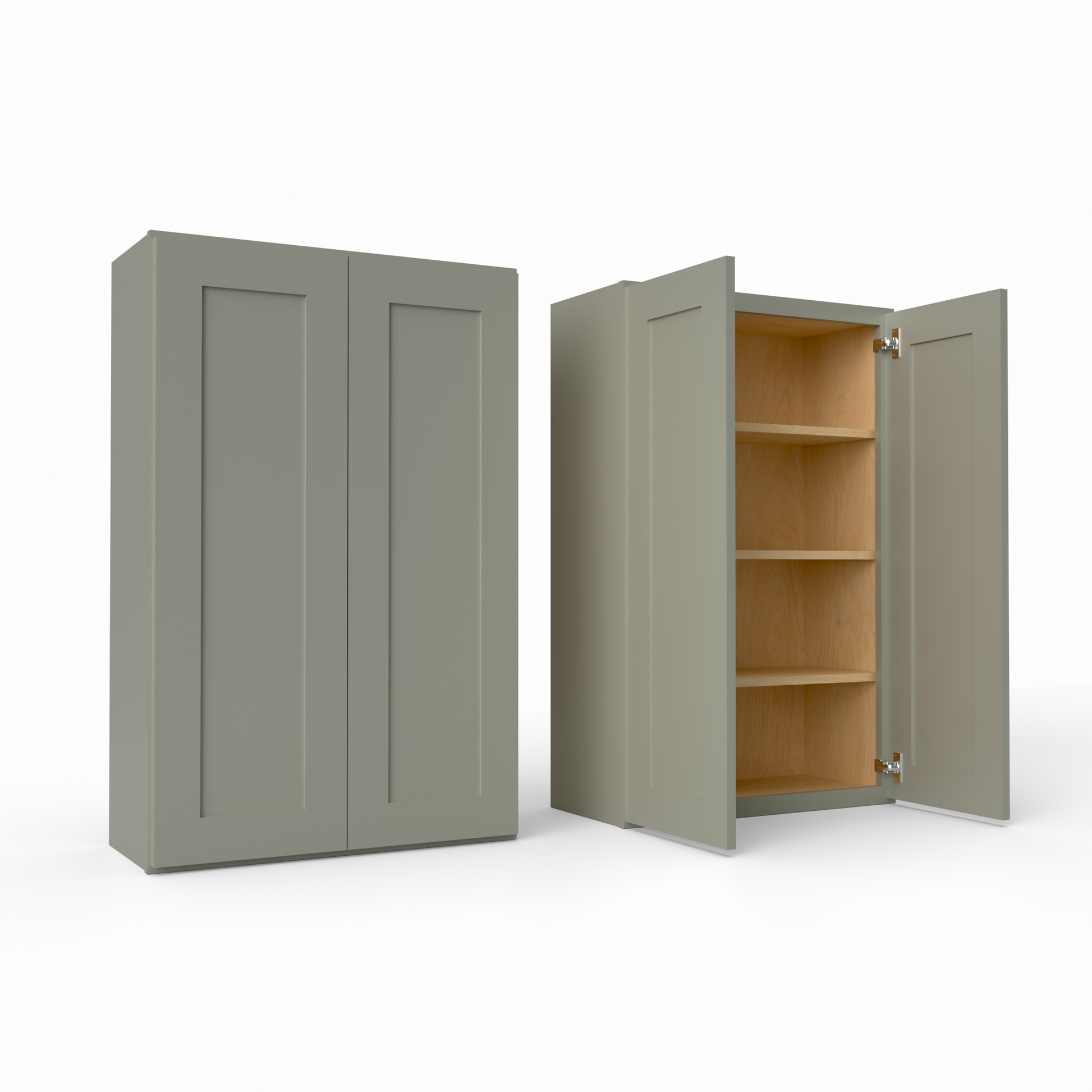 W2742 Shaker Wall Cabinet Sage Green