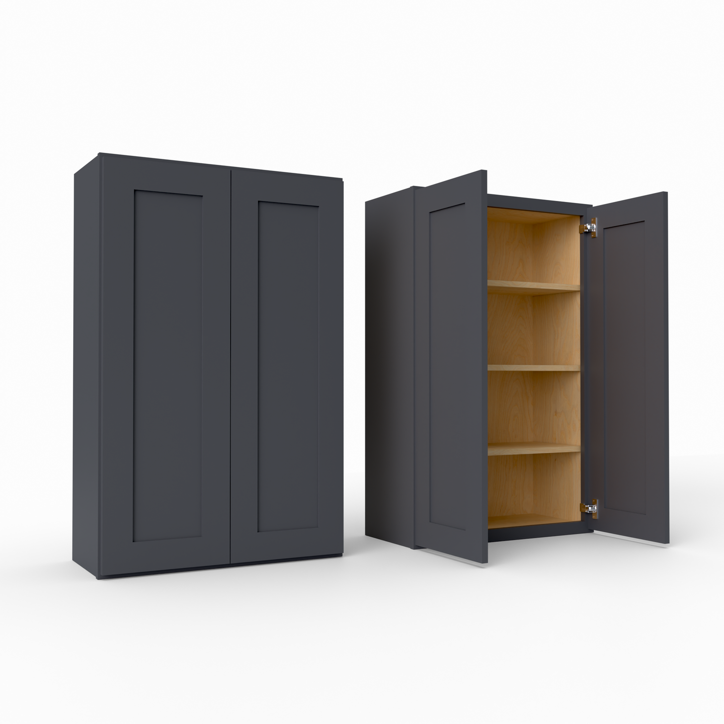 W2742 Shaker Wall Cabinet midnight black