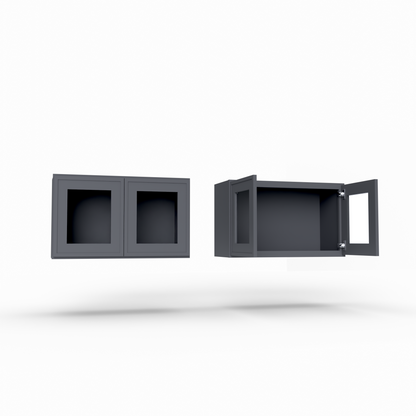 Slim Frame Shaker 15” H x 12” D Stackable / Over Microwave Wall Cabinet