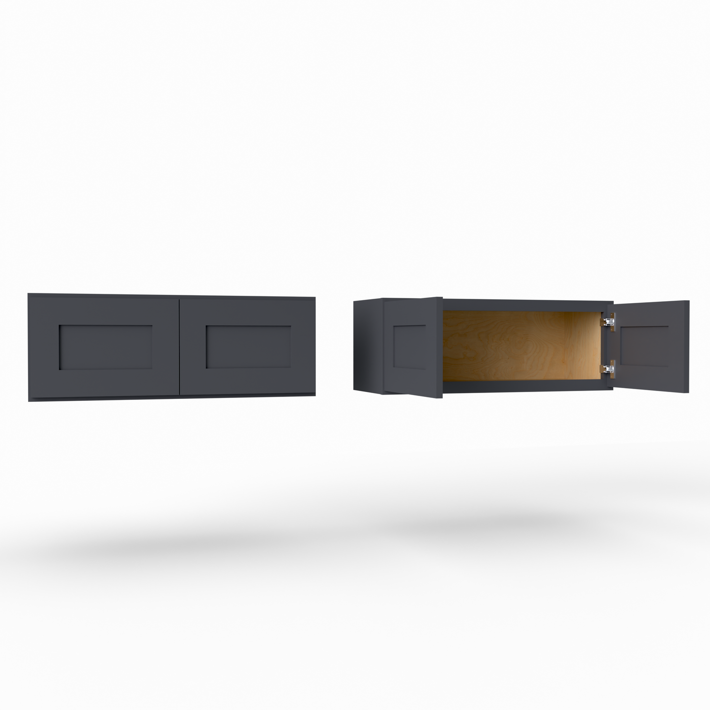 W3312 Shaker Wall Cabinet midnight black