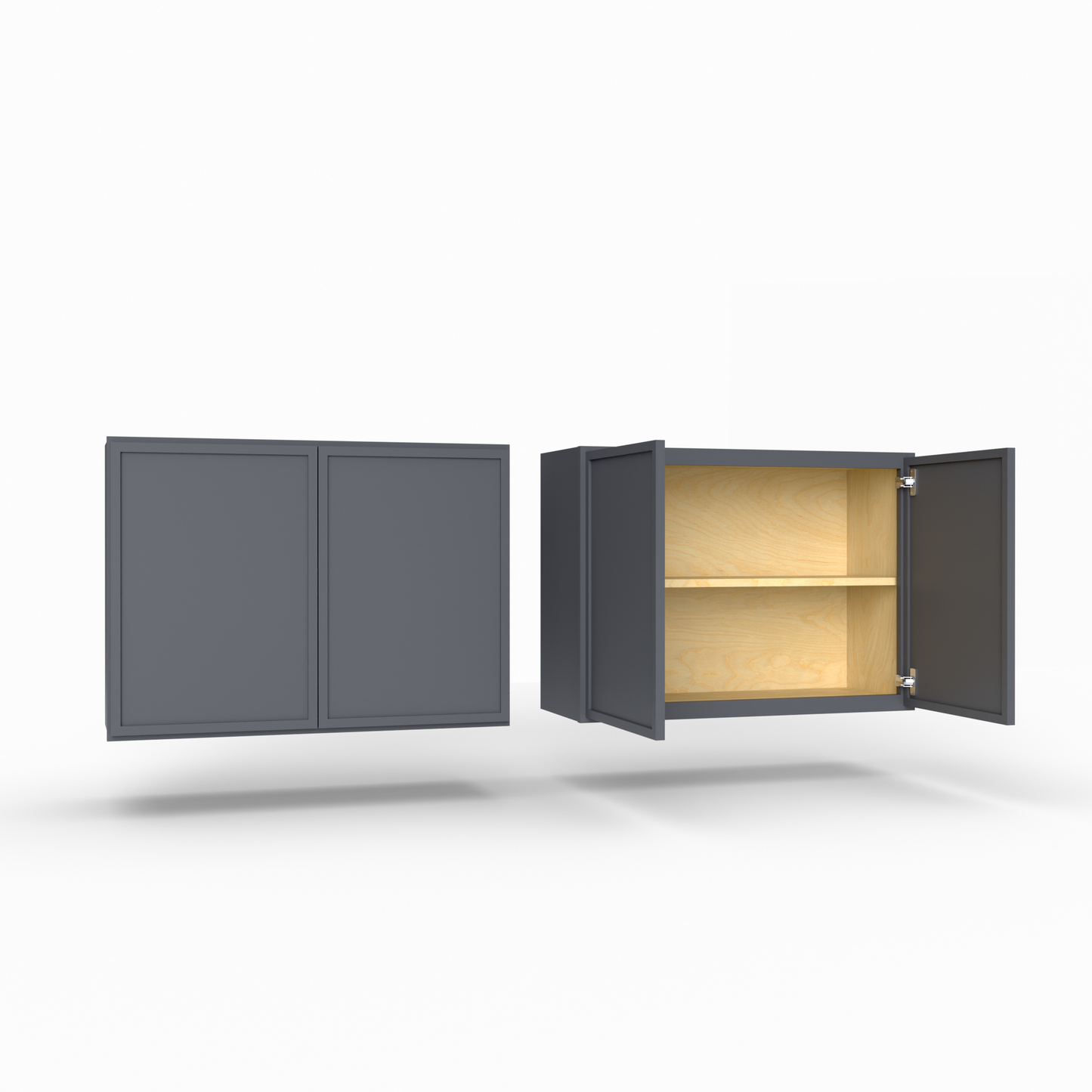 Slim Frame Shaker 24” H x 12” D Over Microwave Wall Cabinet