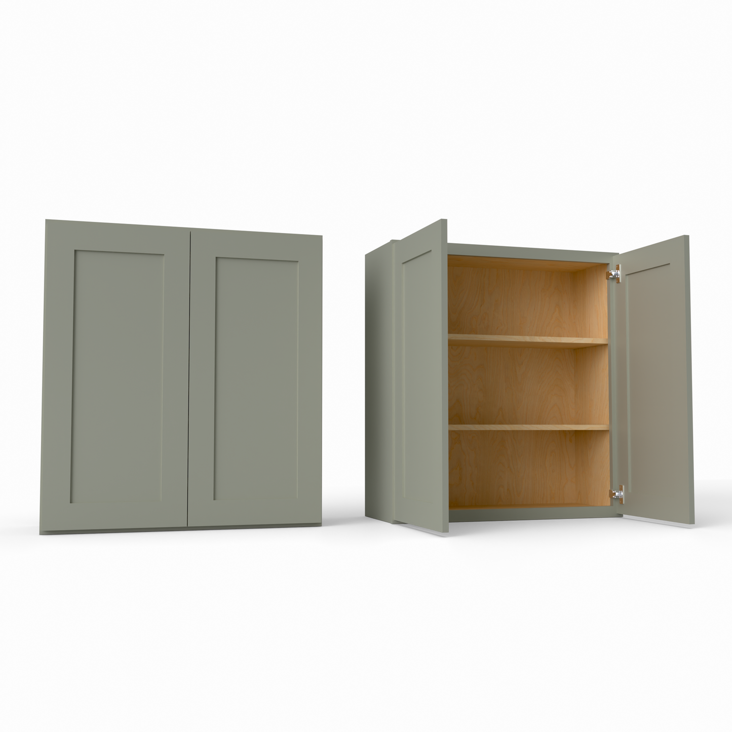 W3336 Shaker Wall Cabinet Sage Green