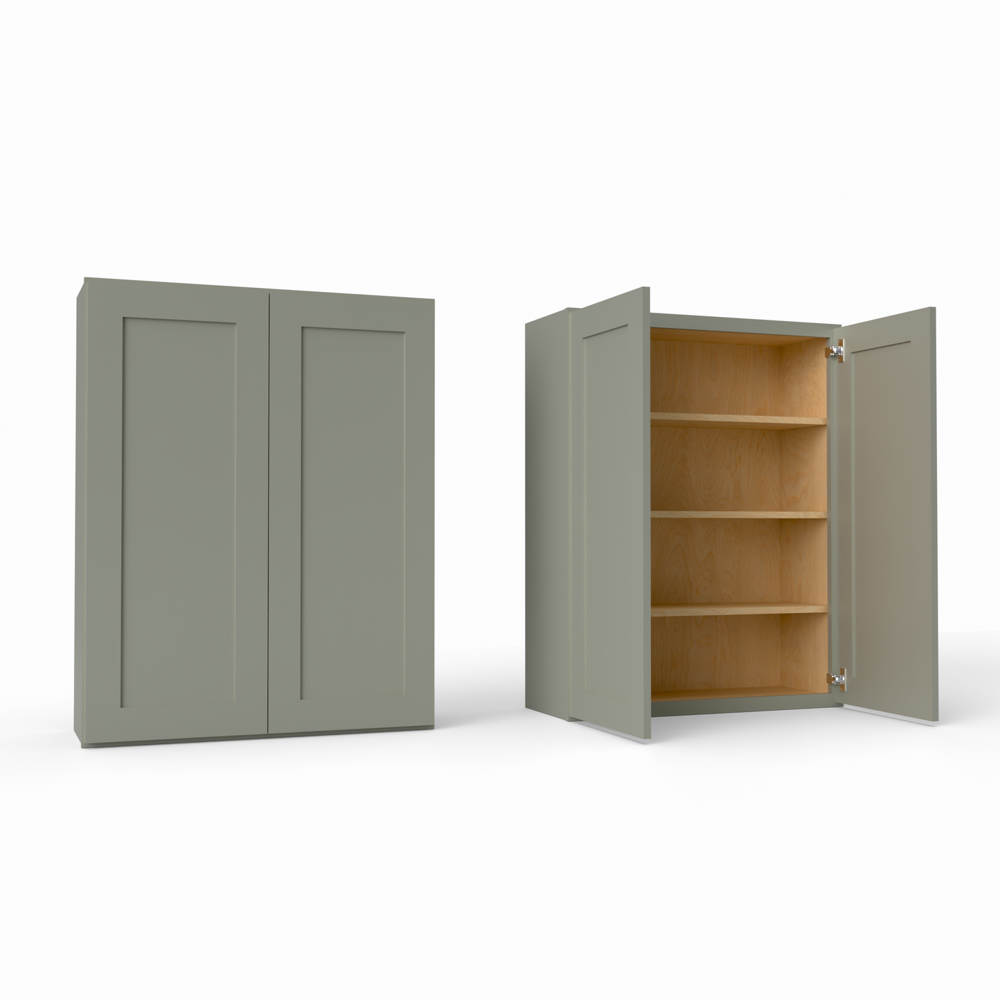W3342 Shaker Wall Cabinet Sage Green