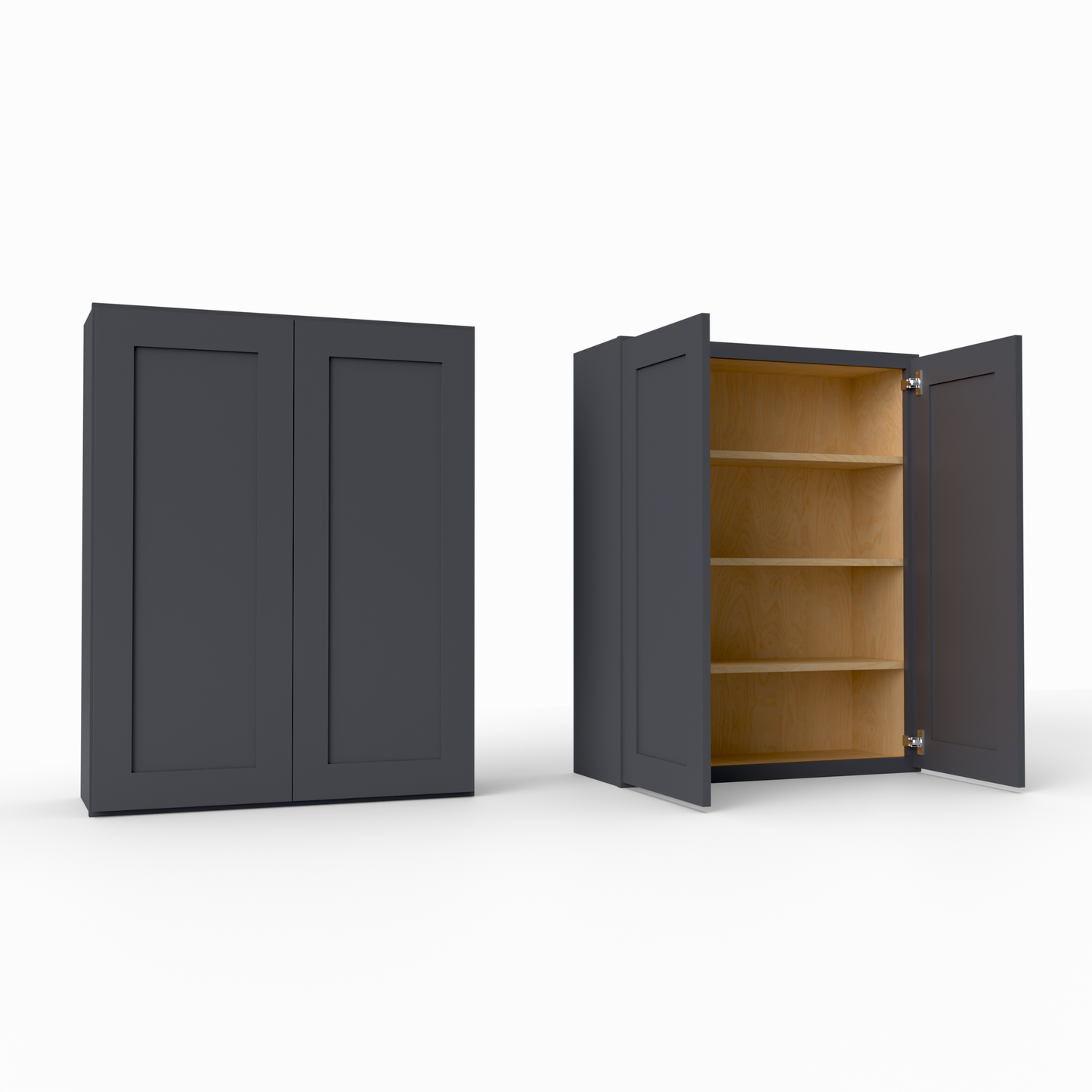 W3342 Shaker Wall Cabinet midnight black
