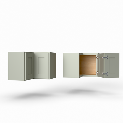 Shaker Easy Reach Corner Wall Cabinet