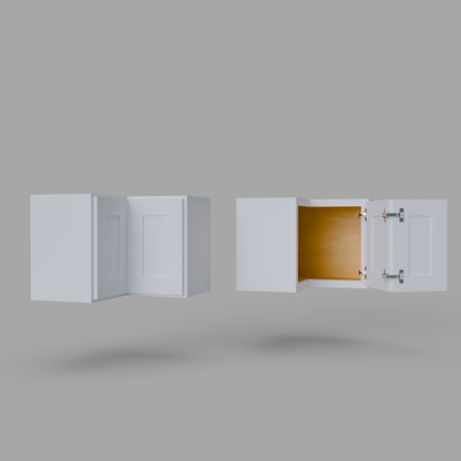 Shaker Easy Reach Corner Wall Cabinet