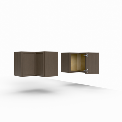 Slim Frame Shaker Easy Reach Corner Wall Cabinet