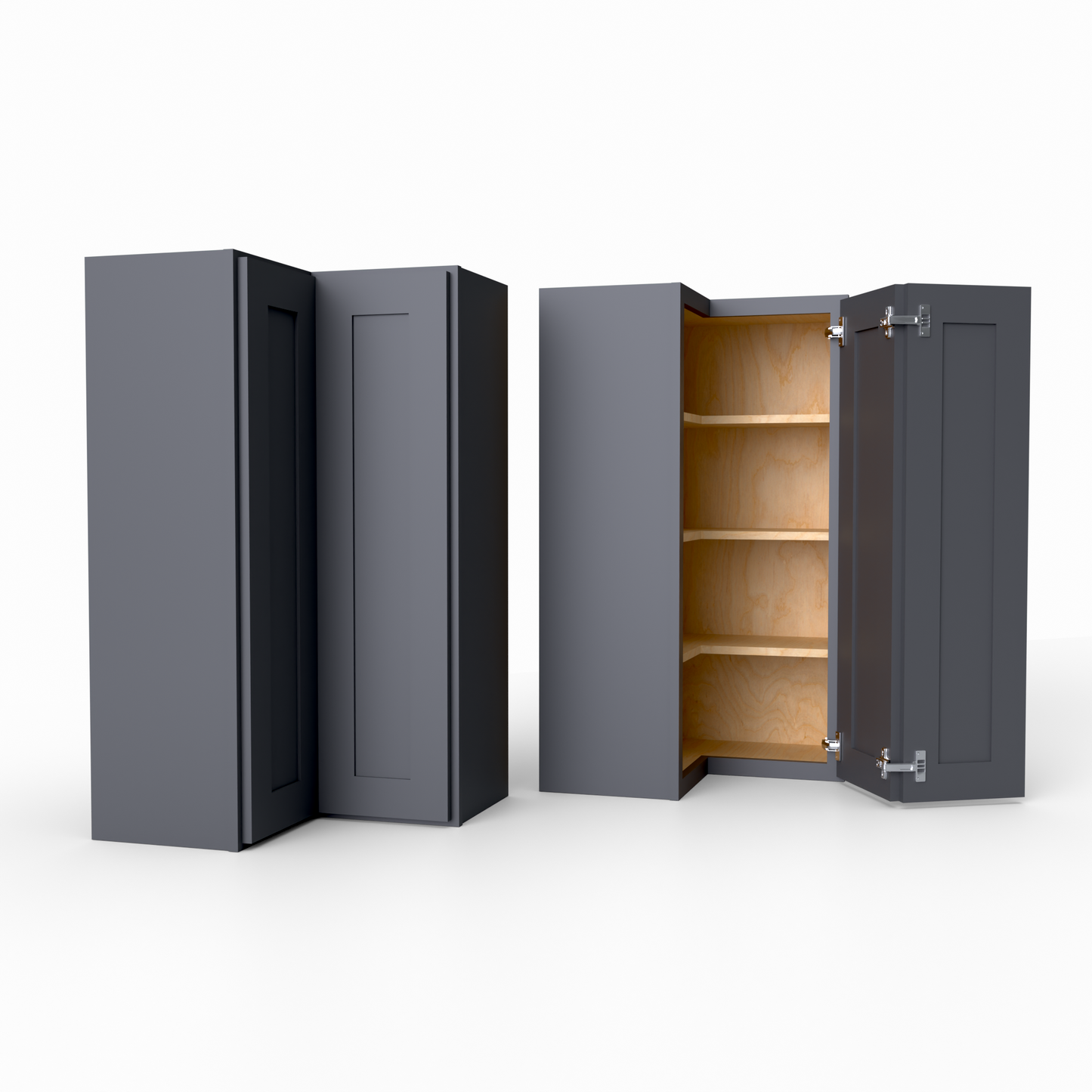 Shaker Easy Reach Corner Wall Cabinet