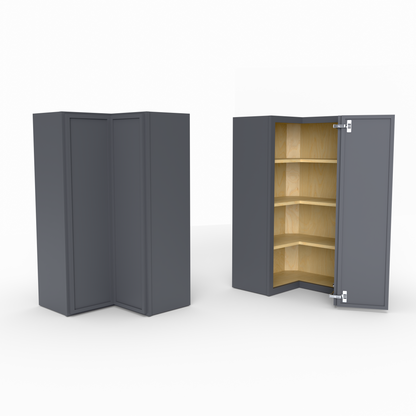 Slim Frame Shaker Easy Reach Corner Wall Cabinet