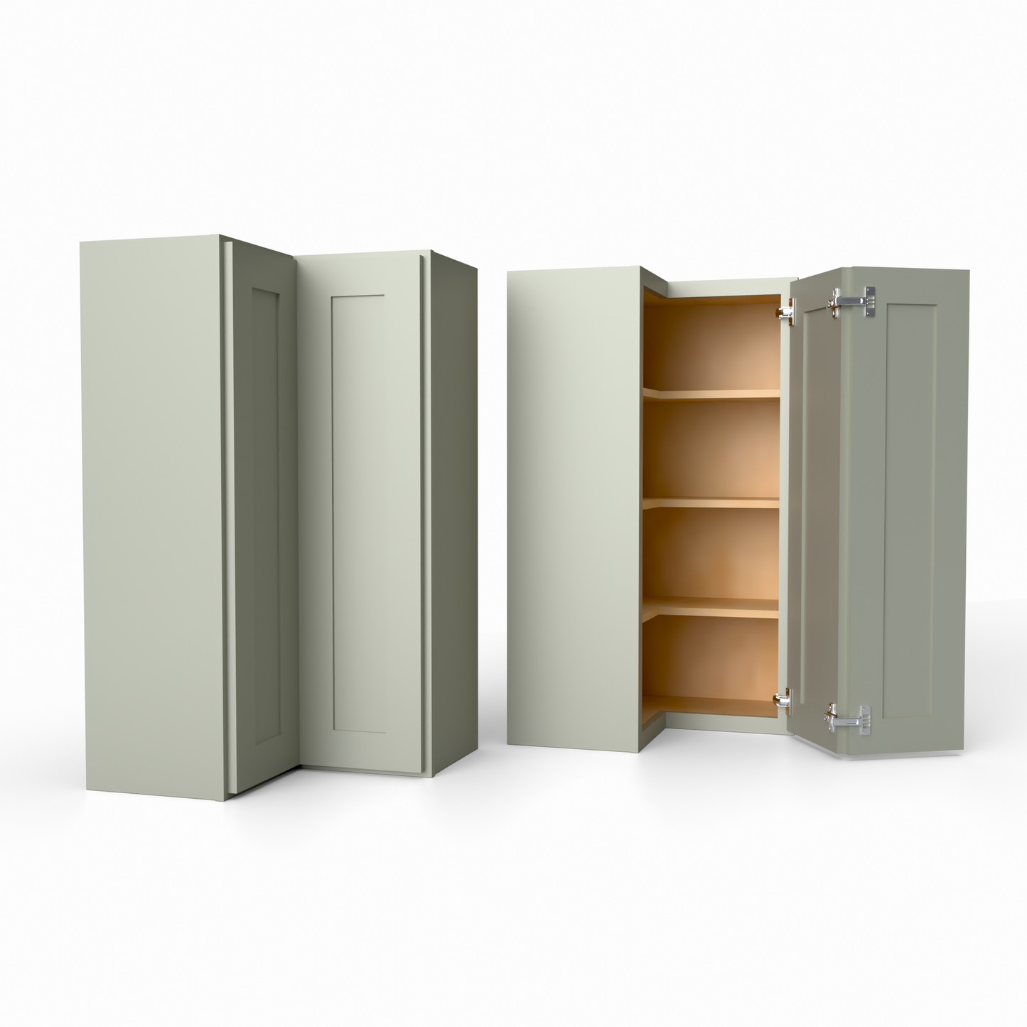 Shaker Easy Reach Corner Wall Cabinet
