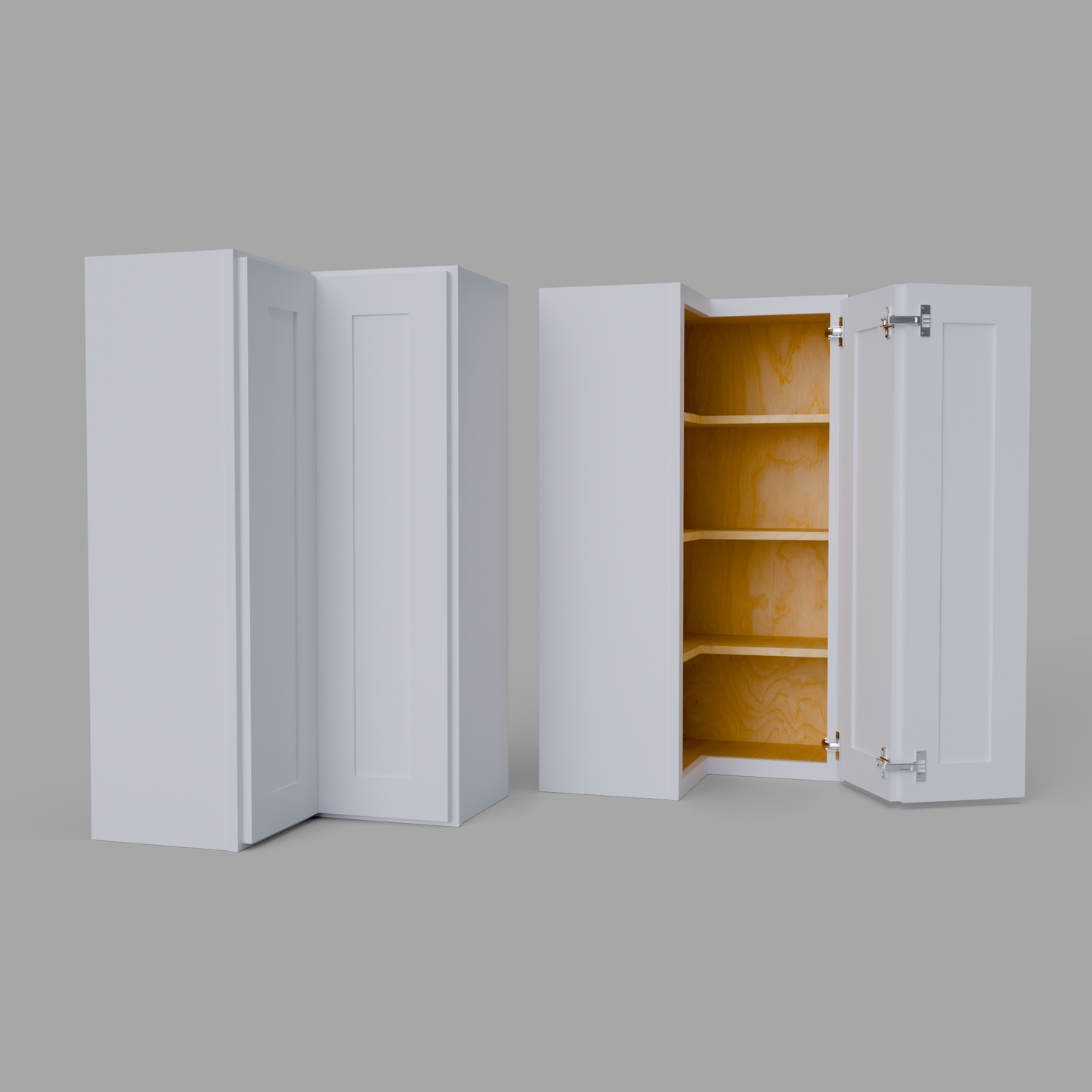 Shaker Easy Reach Corner Wall Cabinet