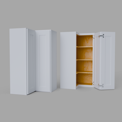 Shaker Easy Reach Corner Wall Cabinet